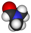 Raumfüllungsmodell von Dimethylformamid