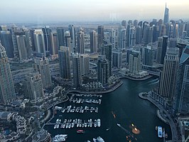 Uitzicht over Dubai Marina