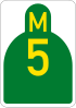 Metropolitan rute M5 perisai