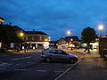 York Avenue, East Cowes, Isle of Wight looking towards the town centre viewed at night.