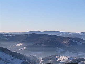 Ebbe Mountains from the northeast (Schomberg observation tower)