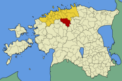 Kose község elhelyezkedése Észtországban