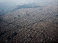 An aerial view of Barcelona