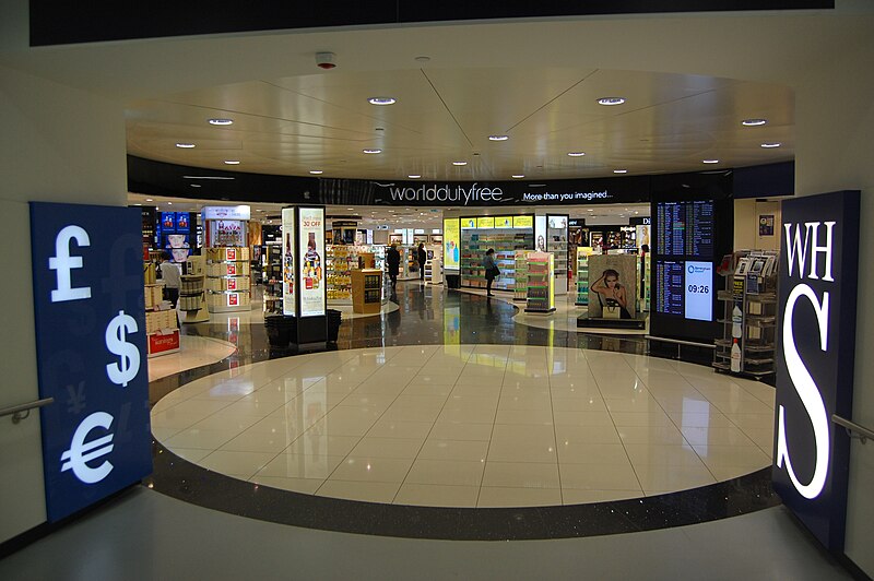 File:Entrance to shopping area, Birmingham Airport.JPG