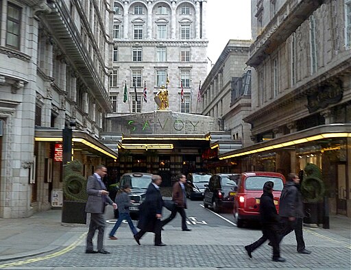 Entrance  to the Savoy Hotel