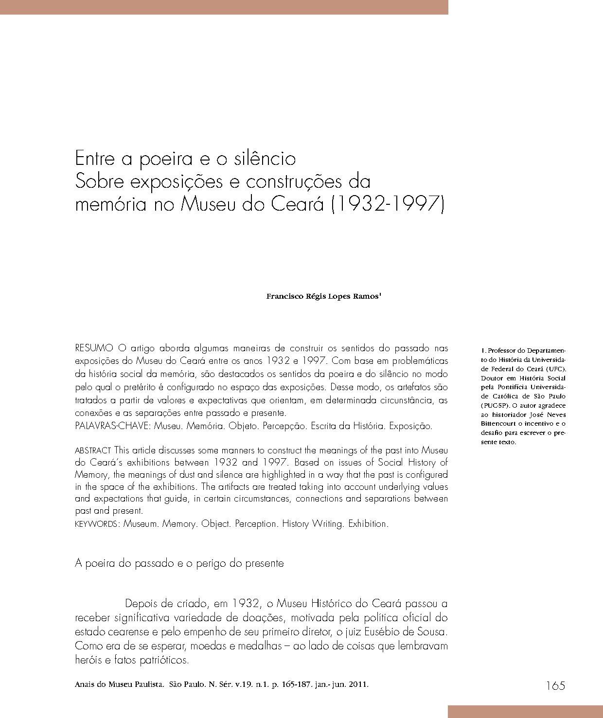 File Entre A Poeira E O Silencio Sobre Exposicoes E Construcoes Da Memoria No Museu Do Ceara 1932 1997 Anais Do Museu Paulista Pdf Wikimedia Commons