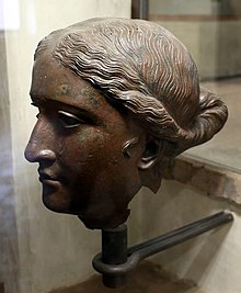 Bronze bust of the 1st century BC, possibly depicting Queen Arsinoe III (Source: Wikimedia)