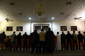 Evening prayer at Islamic Center of Central Missouri.jpg