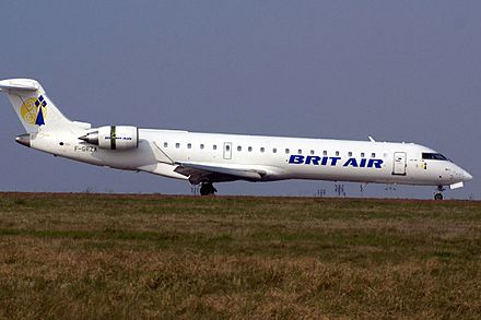 The CRJ700 was introduced by Brit Air in 2001