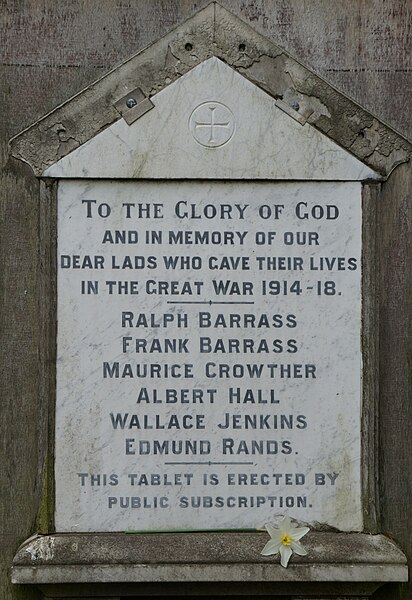 File:Fenwick War Memorial, with added flower tribute - geograph.org.uk - 3922616.jpg