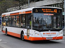 Alexander Dennis Enviro300 in December 2013 Finglands 1704 YX56DZM - Flickr - Alan Sansbury.jpg