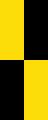 Flag quarterly yellow black 2x5.svg