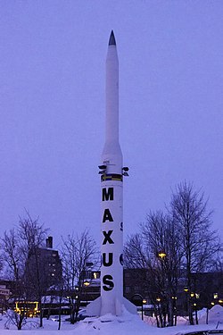 Maxus in Kiruna, Sweden Foguete Maxus.jpg