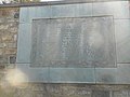 One plaque that is visible though, is this World War One Memorial between a pair of stone staircases.