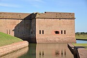 Fort Pulaski National Monument, chatham county, Georgia, U.S. This is an image of a place or building that is listed on the National Register of Historic Places in the United States of America. Its reference number is 66000064.