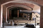 Cannons on display at Fort Point