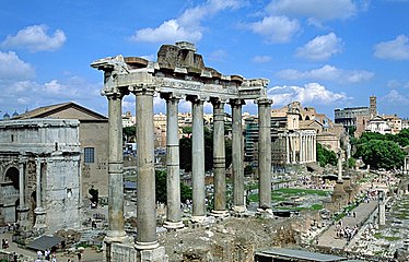 Saturnus' Temple in Forum Romanum