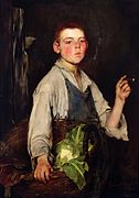 The Cobbler's Apprentice (en) (1877), huile sur toile, Taft Museum of Art, Cincinnati (Ohio).