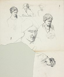 Studies by Carmichael of his wife, Ada Carmichael (née Lillian Went), c. 1925-1935, National Gallery of Canada, Ottawa