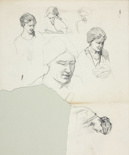 Studies by Carmichael of his wife, Ada Carmichael (née Lillian Went), c. 1925–1935, National Gallery of Canada, Ottawa