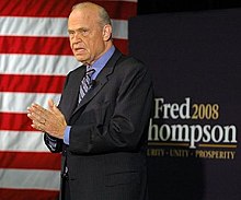 Thompson campaigning in Iowa in 2007