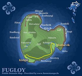 Mappa di Fugloy.