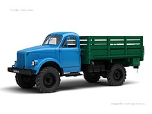 ГАЗ-63 поздних лет выпуска. Трёхмерное изображение. 3dsmax, v-ray