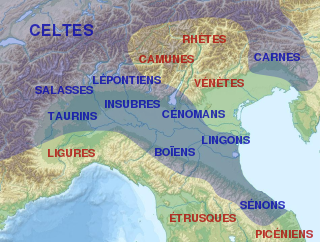 Les peuples celtiques de Gaule cisalpine au début du IVe siècle av. J.-C.