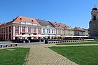 Gastronomie und Cafés am Piata Unirii in Timișoara