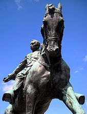 Closeup of the statue General Philip Sheridan Memorial - neigh.JPG