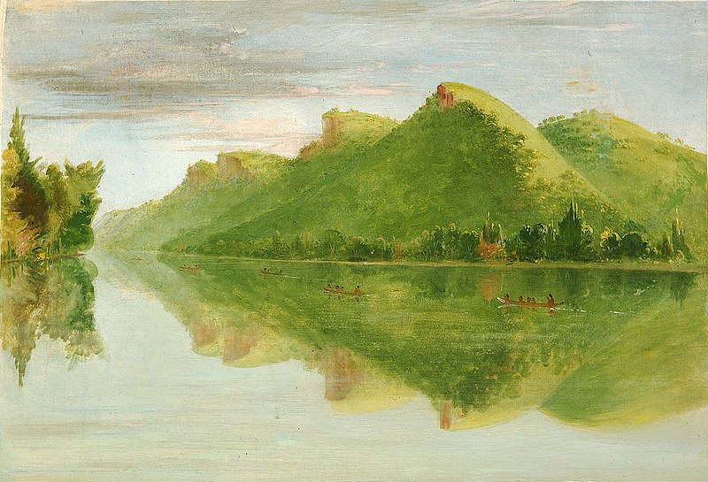 File:George Catlin - View on the Upper Mississippi, Beautiful Prairie Bluffs - 1985.66.312 - Smithsonian American Art Museum.jpg