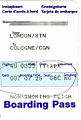 Germanwings - boarding pass 4U 355 London-Cologne 2011-04-11.jpg