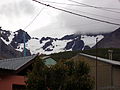 El glaciar visto desde Ushuaia.