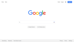 Google Search homepage