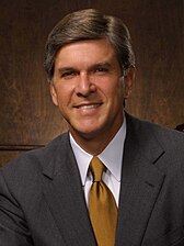 Gordon Smith was Oregon's last Republican US Senator, serving until 2008. Gordon Smith official portrait (cropped).jpg