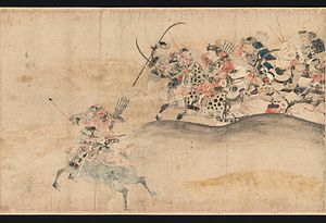 Minamoto no Yoshiies trupper från Records of the Second Three-year War in Oshu (Oshu gosannanki)