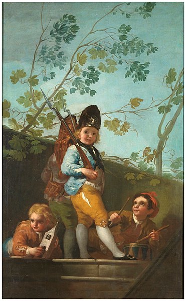 File:Goya - Muchachos jugando a soldados, 1779, P000783.jpg