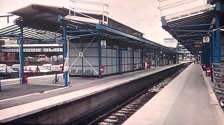 Guildford railway station in 1989.