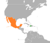 Location map for Haiti and Mexico.