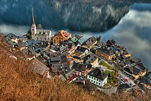 Luftbild Von Oben Nach Unten Auf Das Dorf Hallstatt - Hallstatt