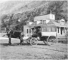 Harriet Pullen and her wagon also known as the "Pullen House Bus" in 1914 Harriet Pullen and her wagon also known as the "Pullen House Bus" in 1914.png