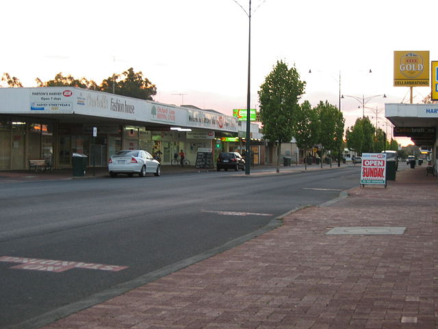 Uduc Road, Harvey, at dusk