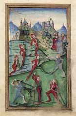 Voorstelling met acrobaten, Hausbuch, fol. 3r