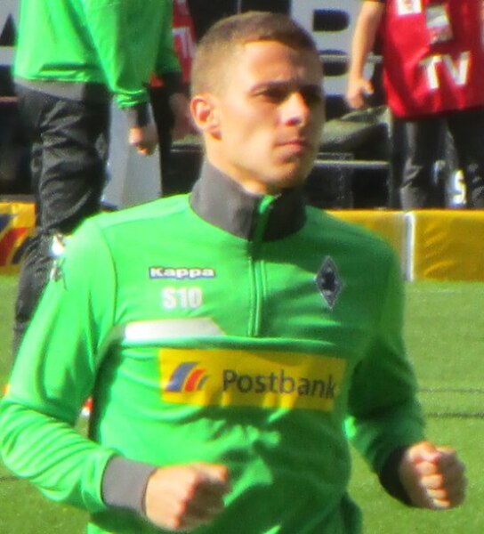 Hazard training for Mönchengladbach in 2015