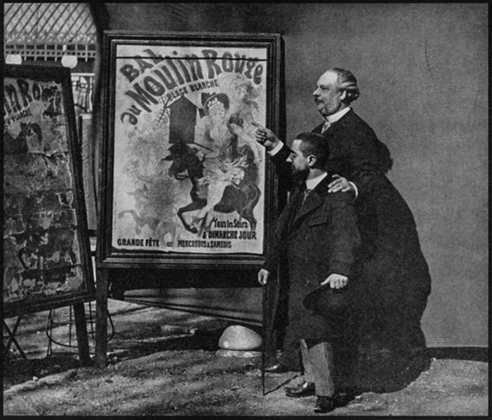 File:Henri-de-Toulouse-Lautrec-with-Tremolada-standing-next-to-Jules-Cherets-1889-poster.png