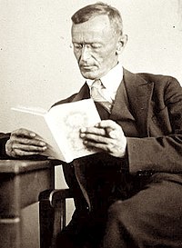 Hermann Hesse yn 1927 foto Gret Widmann