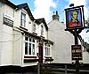 Duke of Wellington public house with inn sign showing portrait of Wellington