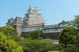 Himeji Castle, built in 1580-1609 Himeji castle in may 2015.jpg