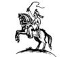 Horse and rider Indian election symbol.png