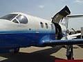 fuselage left side, cargo door open